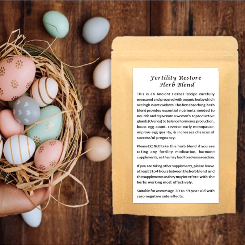 Fertility Herb Blend to Increase Ovarian Reserve & Reverse Early Menopause